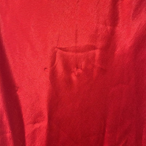 Topshop Red Bias Cut Long Satin Skirt Size 2 - Picture 7 of 8